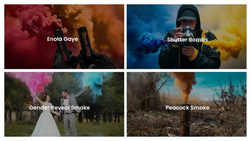 color smoke photography