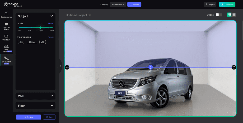 Image background builder