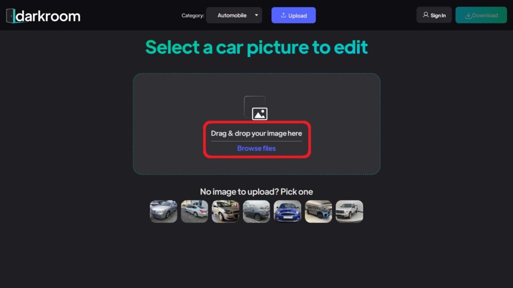 Custom car backgrounds with Spyne step 3