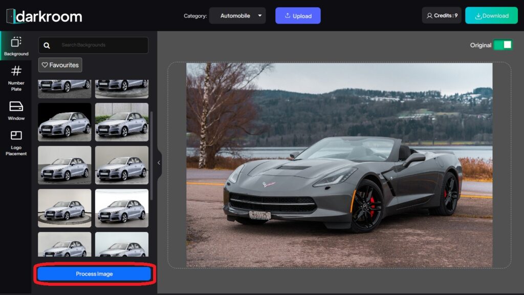 Car Backgrounds - process images