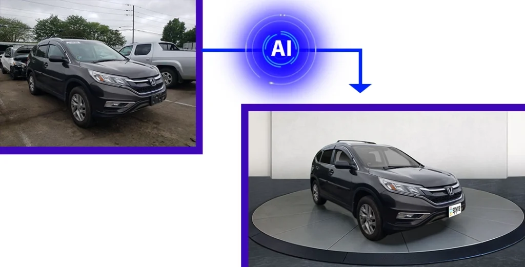 AI car background replacement
