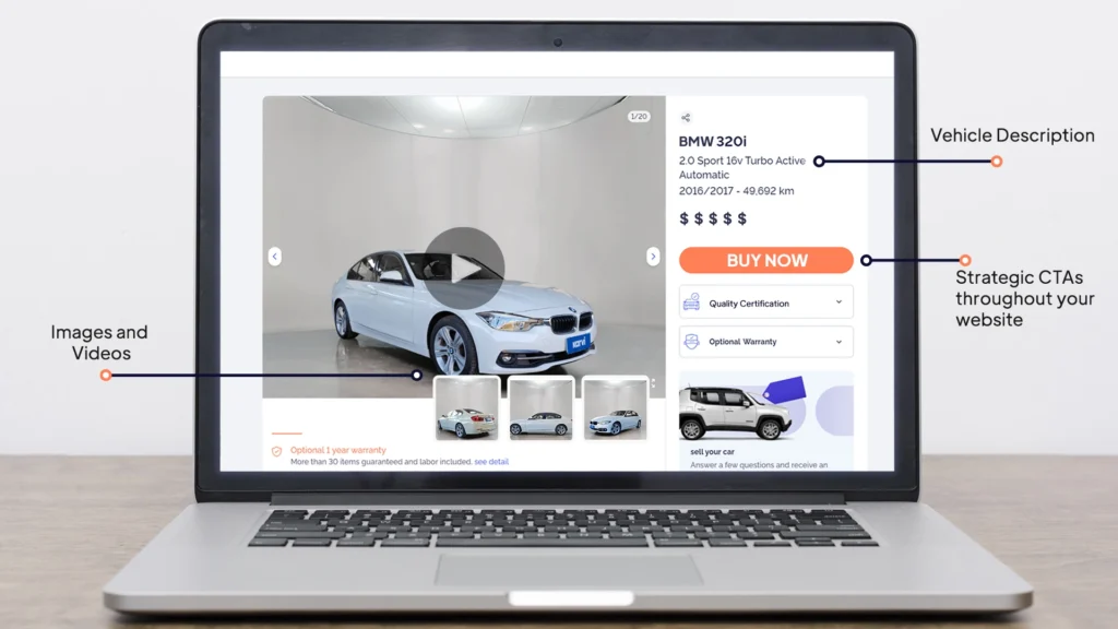 online vehicle merchandising