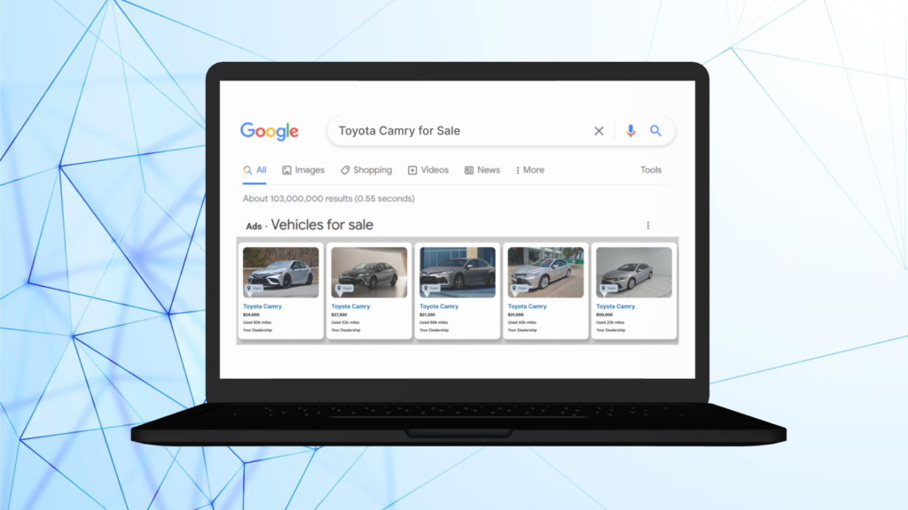 What does a vehicle ad look like? 