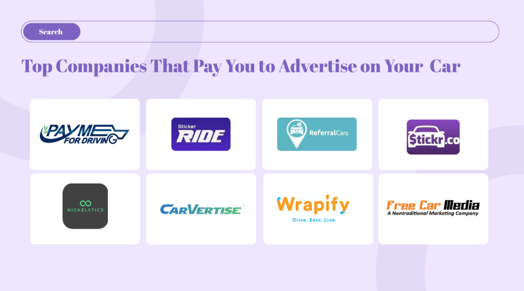 Best Companies that pay you to advertise