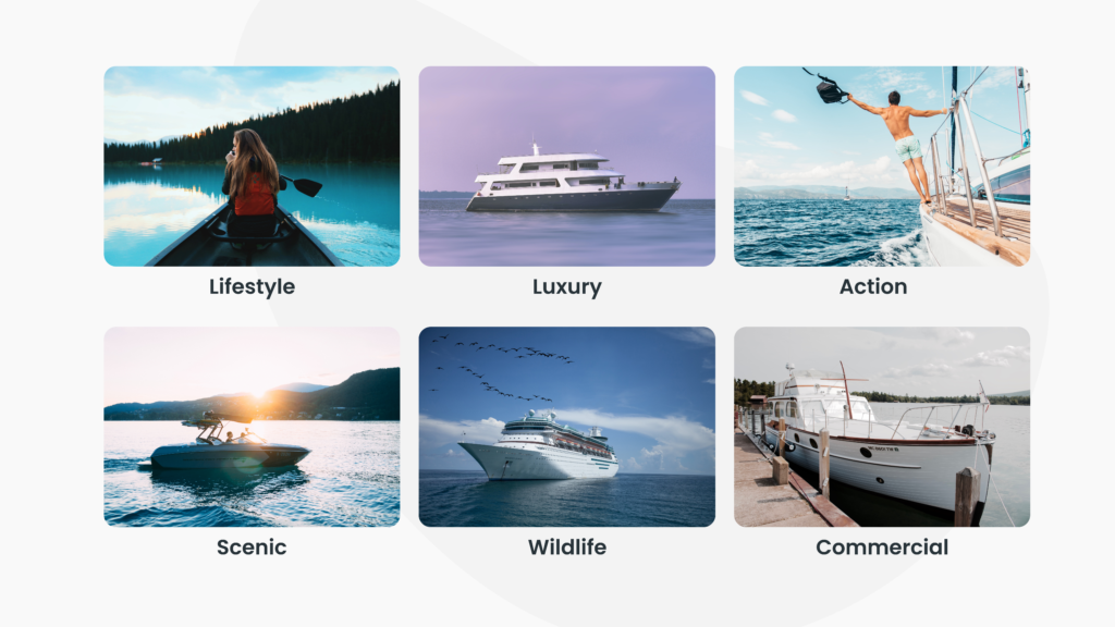 Different Types of Boat Photoshoots