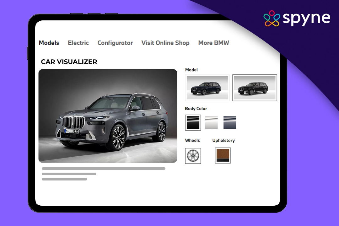 Car Visualizer: 360° Vehicle Showcase for Dealerships