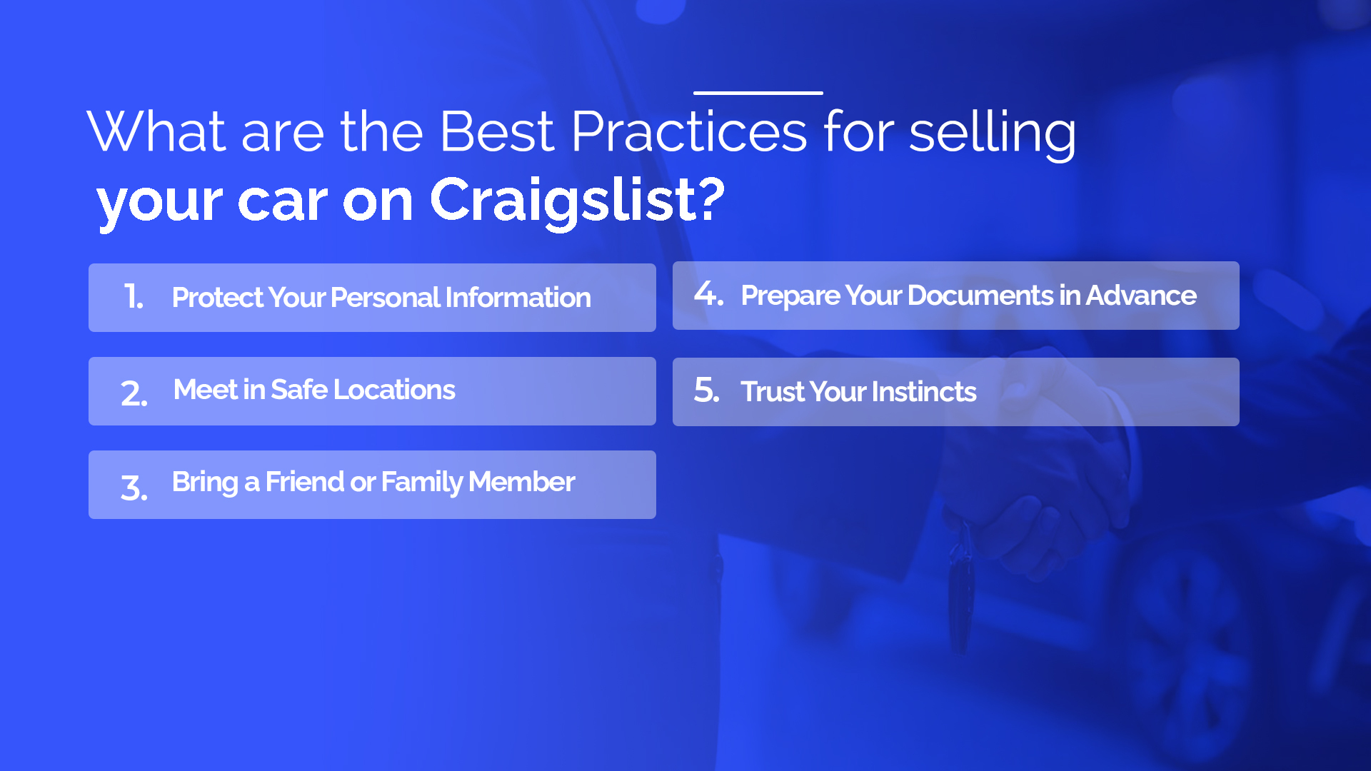 Complete Guide on How To Sell a Car on Craigslist in 2025