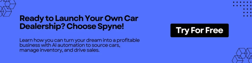 Ready to Launch Your Own Car Dealership?
Choose Spyne!