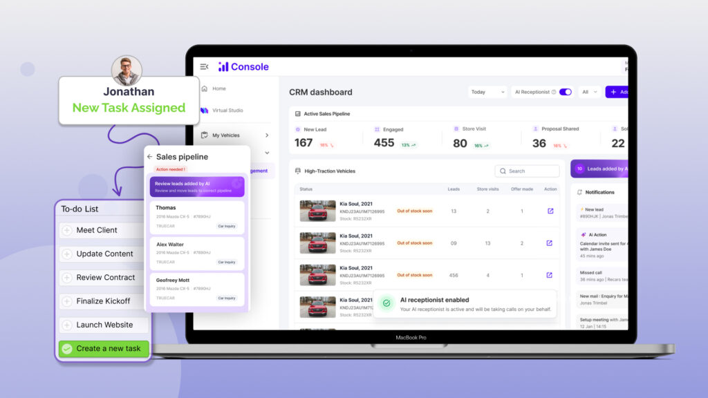 Task Assignment Built for Dealership Teams 