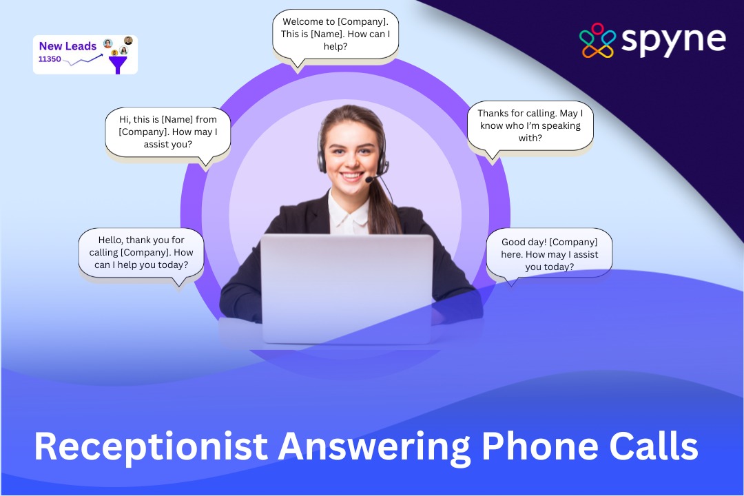 receptionist answering phone calls