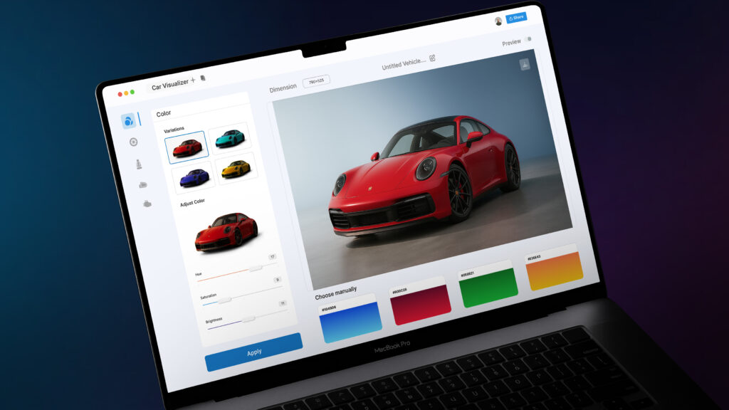 car color simulator online