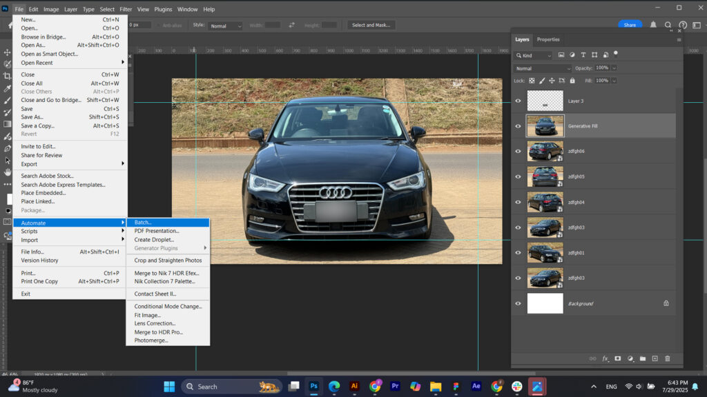 bulk license plate blur