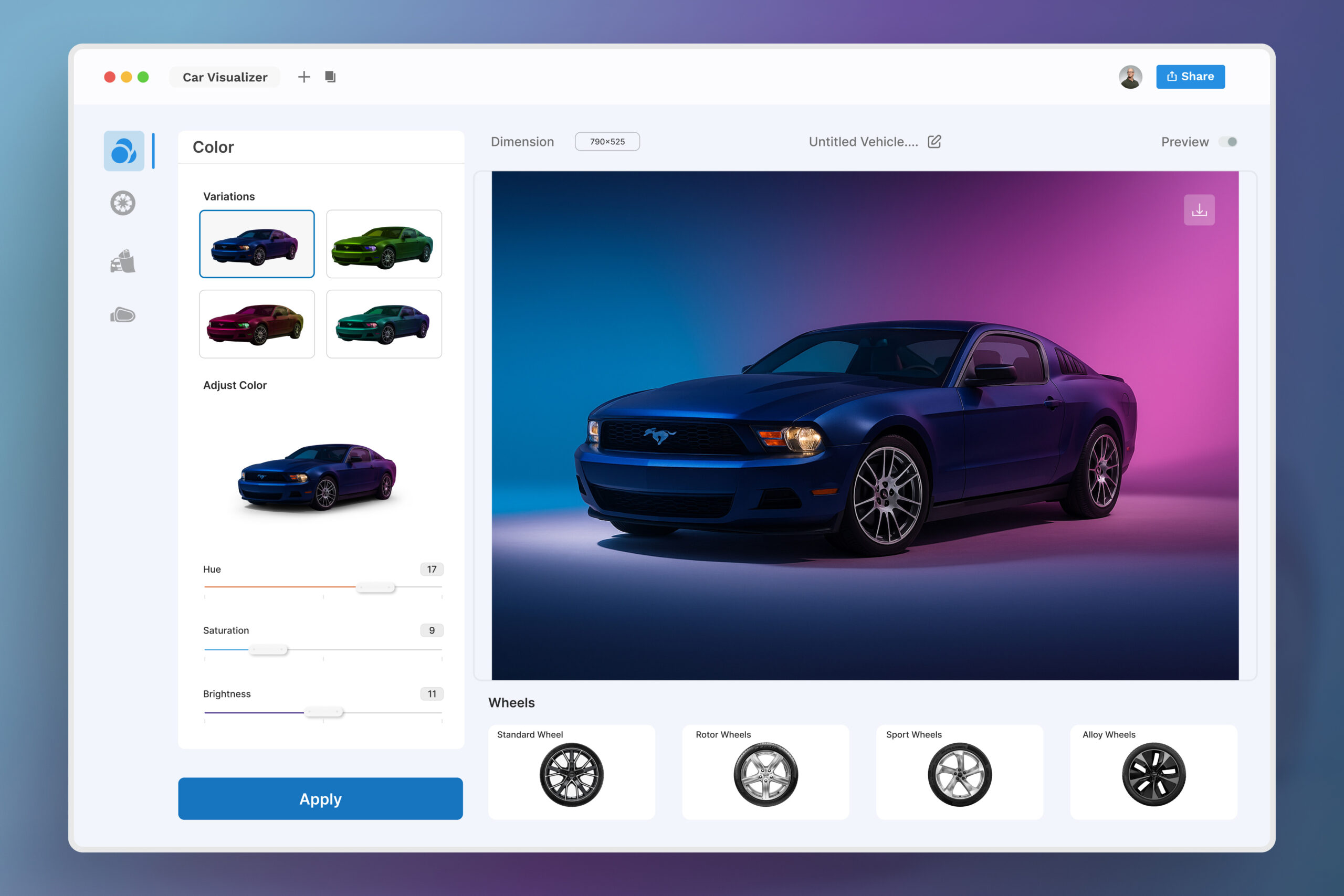 what is a car visualizer