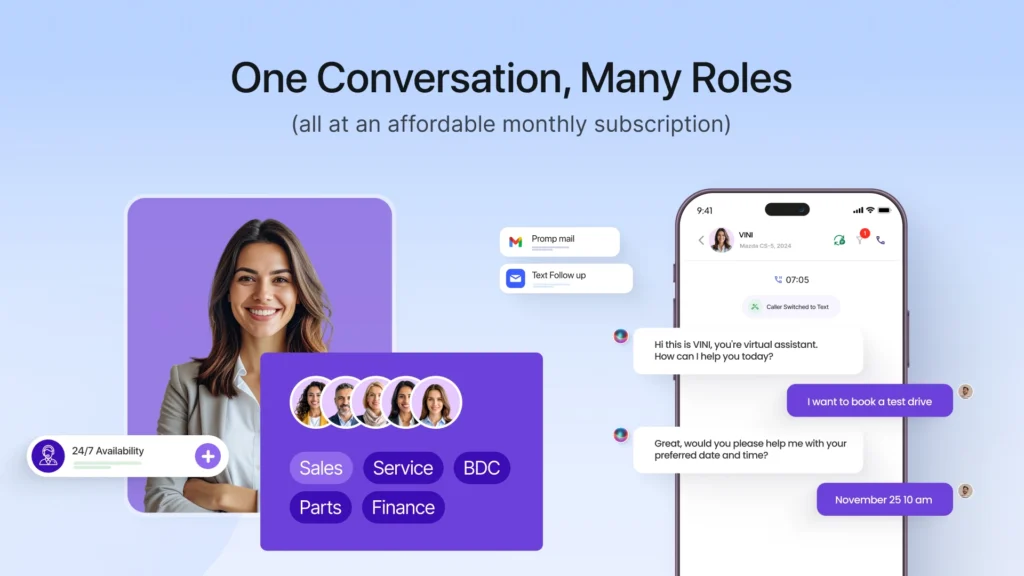 Vini: One Conversation, Many Roles