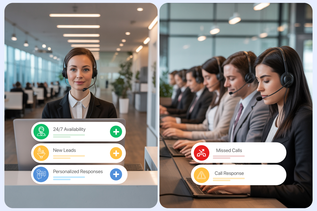 Call Center Outsourcing vs AI Receptionist