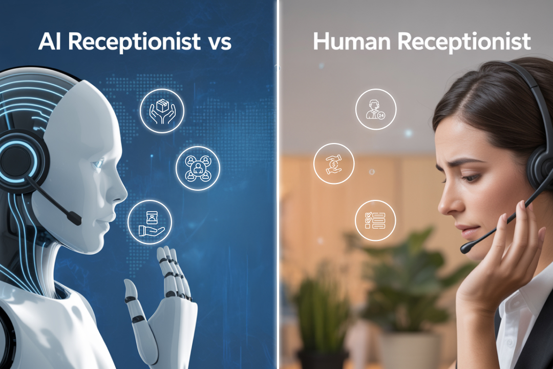 AI Receptionist vs Human Receptionist