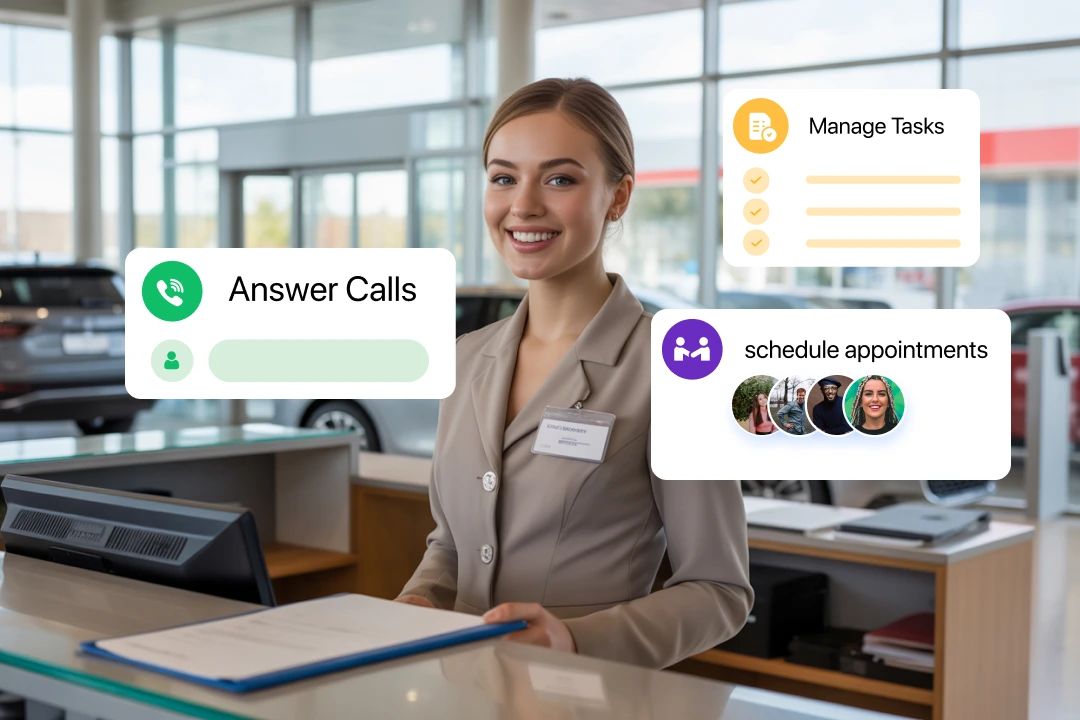 Car Dealership Hiring Receptionist