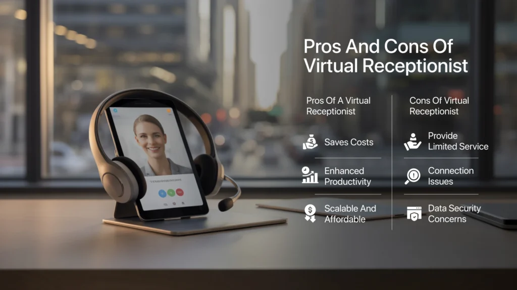 pros and cons of virtual receptionist