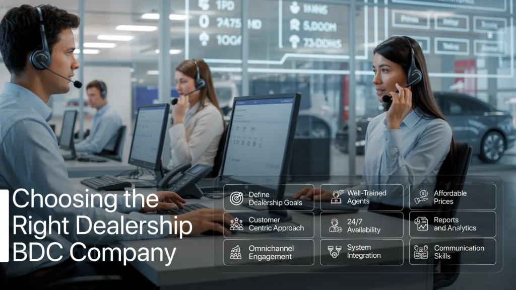 Choosing the Right Dealership BDC Company