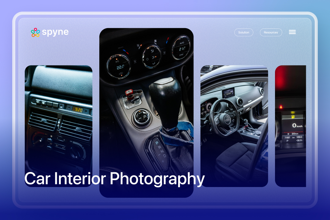 Car interior photography