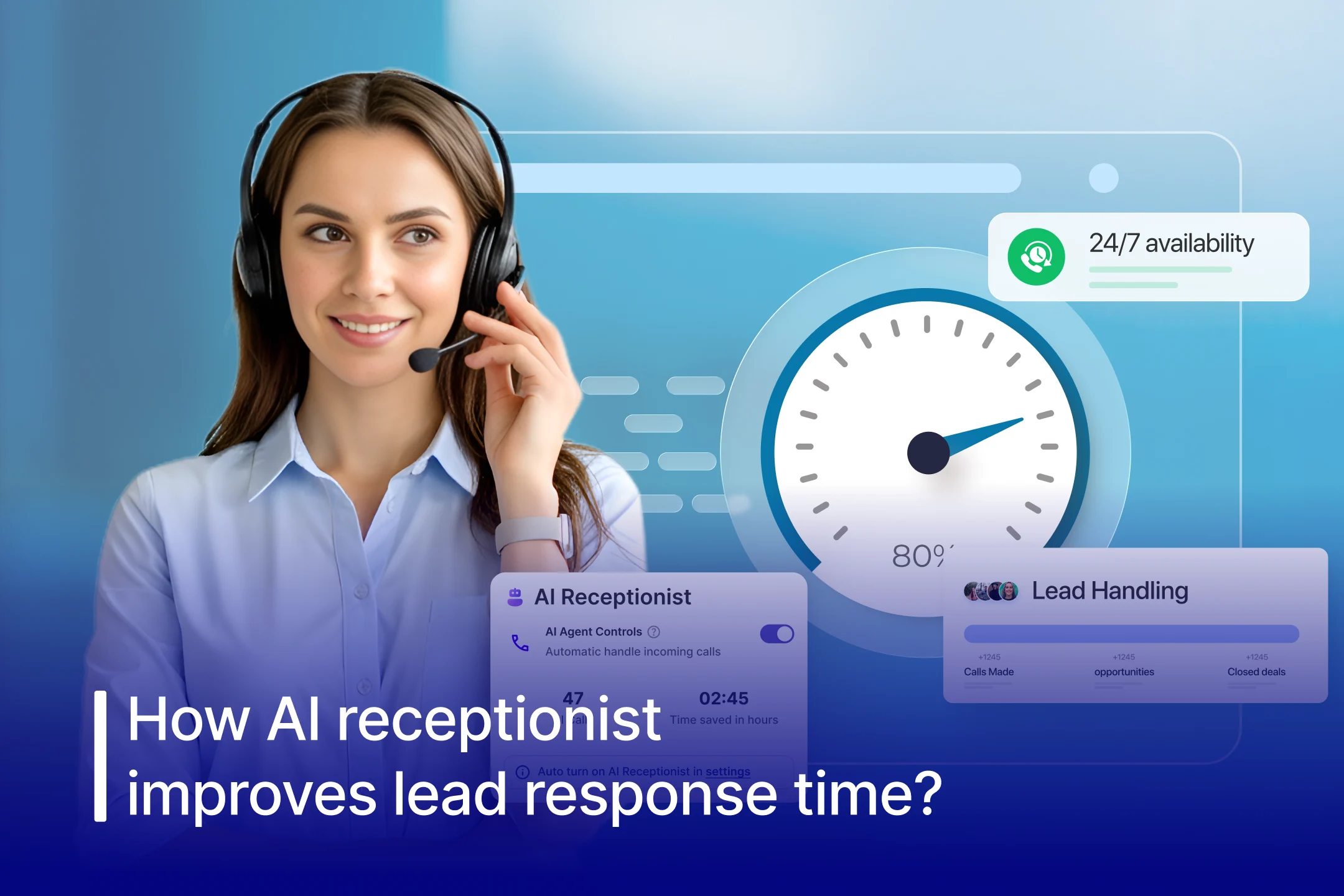 How AI receptionists improve lead response times?
