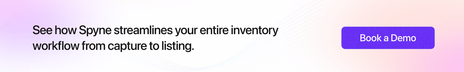 Book a demo to See how Spyne brings speed, consistency, and automation to your inventory process.