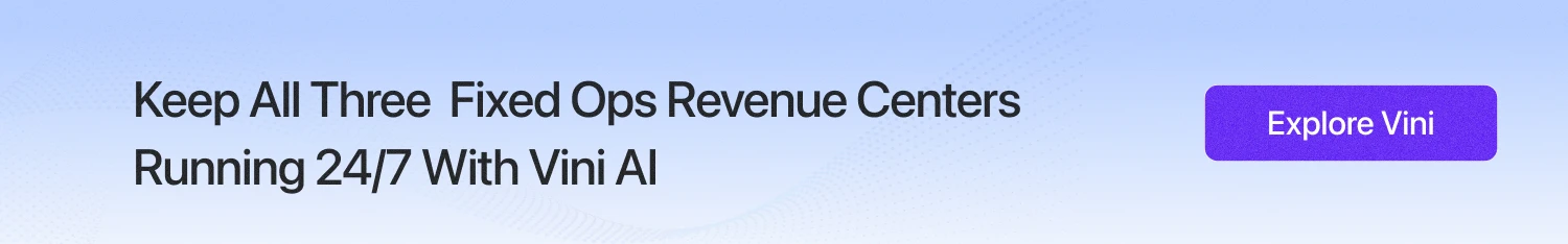 Keep All Three Revenue Centers Running 24/7 With Vini AI