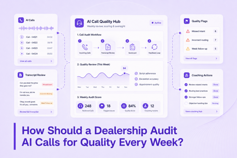 How Dealerships Should Review AI Calls for Accuracy, Appointments, and Compliance