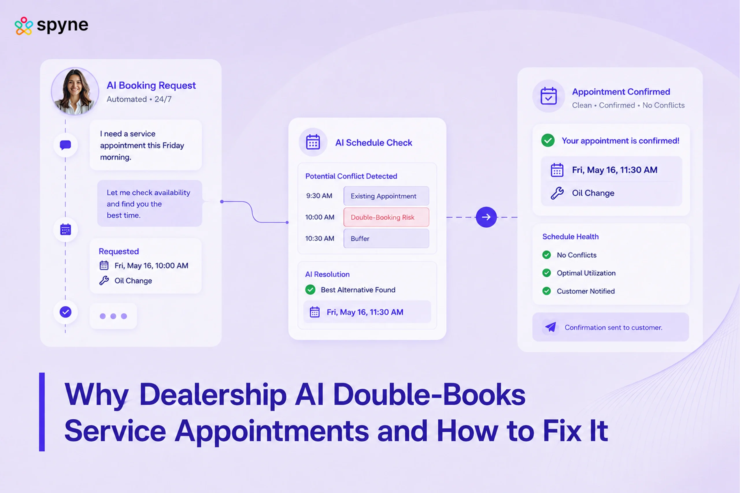 Dealership AI Scheduling Errors: DMS Sync, Double Bookings, and Failed Write-Back